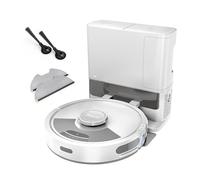 Shark Matrix Plus 2-in-1 Robot Vacuum and Mop with Selfcharging Base, White | Deep-cleans Carpets, Hard Floors and Pet Hair - 3D LiDAR Navigation - Wi-Fi / App - 2 Pads and 2 Brushes incl. - White