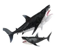Shark Model - Educational Animal Toy | Imagination Home Collection - Prehistoric Solid Toothed Great White Shark Marine Life Model Party Supplies Decor