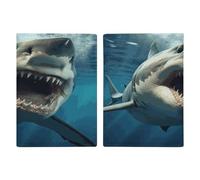 Shark Mouth Passport Holder Ultra Slim PU Leather Travel Document Organizer Compact Premium International US Passport Protector Cover for Women Men
