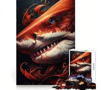 Shark My Funny Friend 1000 Piece Jigsaws for Teenagers Mind Exercise Toy Mental Relax Design Assembly Santa Wish List 38x52cm