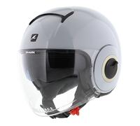 Shark Nano Helmet Blank Gloss White Silver W01 - Size XS