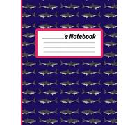 Shark Notebook College Ruled: Great White Shark Pattern | Cool Dark Blue Ocean Boy’s Journal for School, College, Office, Work | 8.5” x 11” | 100 Pages