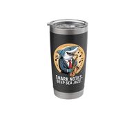 Shark Notes Deep Sea Jazz Saxophone Player Design Stainless Steel Insulated Tumbler