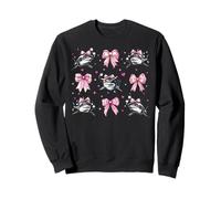 Shark Ocean Animal Girl Coquette Bow Pink Mom Sweatshirt