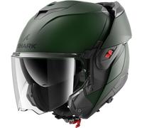 Shark OXO Blank, flip up helmet XS Matt-Green