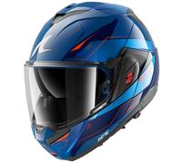 Shark OXO Flip Up Motorcycle Motorbike Helmet - Mekarium Black / Pearl / Orange