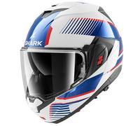 Shark OXO Flip Up Motorcycle Motorbike Helmet - Sikter White / Blue / Red
