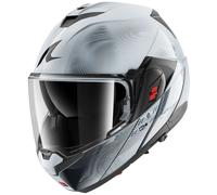 Shark OXO Flip Up Motorcycle Motorbike Helmet - Speed-Tech Silver/White/Black
