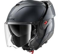 Shark Oxo helmet solid gloss anthracite grey A05 - Modular Flip-Back motorcycle helmet (XXL)