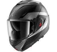 Flip-Up Helmet Shark OXO MEKARIUM Mat Anthracite Chrom Black
