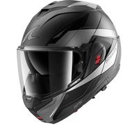 Flip-Up Helmet Shark OXO MEKARIUM Mat Anthracite Chrom Black