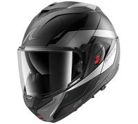 Shark OXO Motorcycle Motorbike Helmet - Mekarium Matt Anthracite / Pearl / Black