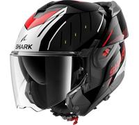 Flip-Up Helmet Shark OXO RYDGER Black Silver Red