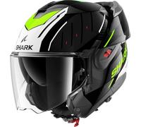 Shark Oxo system helmet motorcycle helmet Rydger black white fluo yellow (L)