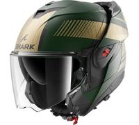 Flip-Up Helmet Shark OXO SIKTER Mat Green Chrome Gold
