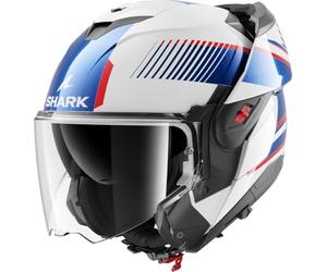 Shark Oxo system helmet motorcycle helmet Sikter white red blue (XL)