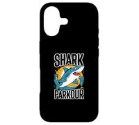 Shark Parkour Energetic Adventure Graphic Case for iPhone 17
