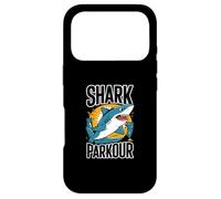 Shark Parkour Energetic Adventure Graphic Case for iPhone 17 Pro