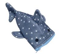 Shark Pencil Case, Cute Shark Funny Storage Bag, Large Capacity Canvas Pencil Case, Multifunctional Storage of Office Supplies, Boys Girls Teenagers Students Adults