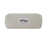 Shark Pencil Case, Large Capacity Stationery - Cute Animal Design, Multipurpose Pen Bag with Zipper, Portable Storage Bag for School, Travel and Work Supplies, Light Gray, Siehe Beschreibung