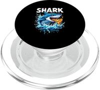 Shark Pizza Splash PopSockets PopGrip for MagSafe