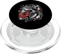 Shark Playing Guitar Rock Band Guitarist Rock N Roll Punk PopSockets PopGrip for MagSafe