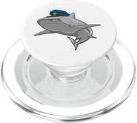 Shark Police Police officer Police hat PopSockets PopGrip for MagSafe