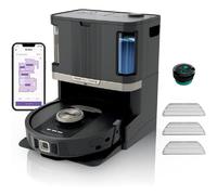 Shark PowerDetect NeverTouch Pro Robot Vacuum & Mop - 60-Day Self-Empty Base, 3D LiDAR and App Control - Black, New