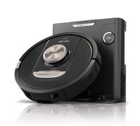 Shark PowerDetect Robot Vacuum with 60-Day Self-emptying Base - Anti-odour - For Carpets, Hard Floors and Pet Hair - 3D LiDAR Navigation - Wi-Fi / App - Odour Cartridge and 2 Brushes Incl. - Black