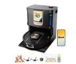 Shark PowerDetect ThermaCharged NeverTouch Pro Robot Vacuum, Black RV2920XE | 6 PowerDetect Technologies, NeverStuck Charged, Heated NeverTouch Pro Base (185°F Wash/175°F Dry, Self-Empty), 360° LiDAR