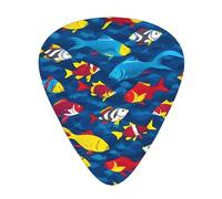Shark Print 12 Pieces Guitar Picks For Guitars And Ukulele, Unique Guitar Present