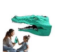 Shark Puppet | Realistic Cartoon Crocodile Animal Shark Puppets | Soft Rubber Role Play Head Puppet Hand Toys for Story Telling Activities Imaginative Theater Party Show