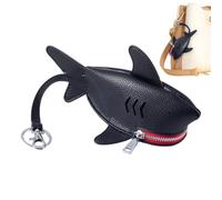 Shark Purse Cute Portable Zipper Bag Keychain