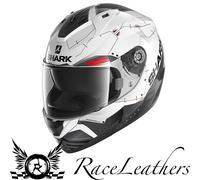 SHARK RIDILL 1.2 MECCA WHITE RED FULL FACE MOTORCYCLE MOTORBIKE ROAD HELMET