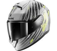 Shark Ridill 2 Full Face Helmet Assya Silver/Anthracite/YellowS Silver,Anthracite,Yellow