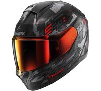 Shark Ridill 2 Full Face Helmet - MOLOKAI KAR - Matt Black / Red XS