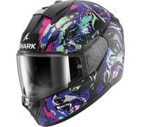 Shark Ridill 2 Full-Face Motorcycle Helmet - Raging Beast Black / Violet / Green