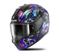 Full Face Helmet Shark RIDILL 2 RAGING BEAST Mat Black Violet Green