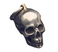 Shark Rocket Bomb Keychain, Handmade Engraved Skull Bottle Opener, Cool and Unique Keyring Gift for Men and Women, Personalized Keychain with Funny Design for Bags and Accessories (Skull)