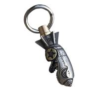 Shark Rocket Bomb Keychain, Skull Bottle Opener Keychain, Handmade Funny Engraving, Personalized Cool Keyring Gift for Women and Men, 2024 New Unique Keychain Design (Shark)