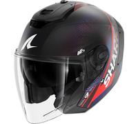 Shark RS Carbon Speed-Tech Mat Jet Helmet, carbon/blue/red, size XL (61/62)