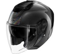 Shark RS Jet Carbon Ikonik Jet Helmet, black-silver, size XL for Men