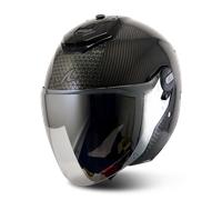 Shark RS Jet Carbon Ikonik Open Face Helmet Black ChromeXL Black Chrome