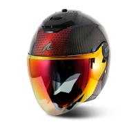 Shark RS Jet Carbon Ikonik Open Face Helmet Red ChromeS Red Chrome