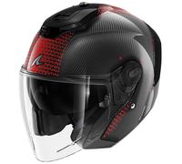 Jet Helmet Shark RS JET CARBON IKONIK Carbon Red Chrom