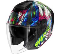 Jet Helmet Shark RS JET CARBON SHAYTAN Black Green Violet