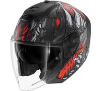 Shark RS Jet Carbon Shaytan Jet Helmet, carbon/red matt, size XS (53/54)