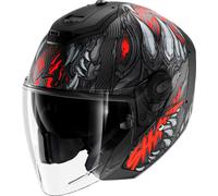 Shark RS Jet Carbon Shaytan, open face helmet L Matt Black/Red/Dark Grey