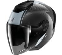 Jet Helmet Shark RS JET CARBON SKIN Carbon Silver Carbon
