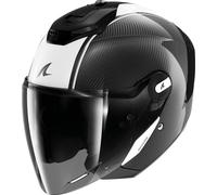Jet Helmet Shark RS JET CARBON BLANK Carbon White Black